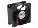 Fan: DC; axial; 12VDC; 60x60x25mm; 39.72m3/h; 27dBA; Vapo; 4500rpm