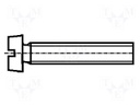 Screw; M1,6x20; DIN: 84; Head: cheese head; slotted; steel; zinc