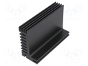 Heatsink: extruded; TO220; black; L: 84mm; W: 55mm; H: 31mm; 5K/W