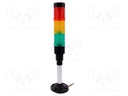 Signaller: signalling column; continuous light; Usup: 230VAC; LED