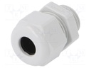 Cable gland; M16; IP68; Mat: polyamide; grey; UL94V-0