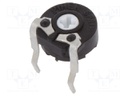 Potentiometer: mounting; single turn,horizontal; 500Ω; 100mW