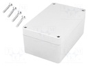 Enclosure: multipurpose; X: 80mm; Y: 125mm; Z: 57mm; aluminium; IP67