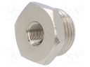 Nipple; reductive; Input thread: G 1/2"; Output thread: G 1/8"