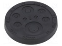 Multigate grommet; Ømount.hole: 50mm; black; Panel thick: 1.5÷5mm