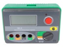 Insulation resistance meter; LCD 3,5 digit 20mm; 0,001M÷20GΩ