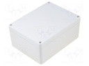 Enclosure: multipurpose; X: 125mm; Y: 165mm; Z: 75mm; ABS; grey; IP65