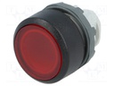 Switch: push-button; Stabl.pos: 1; 22mm; red; Illumin: MLB-1; IP66