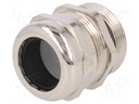 Cable gland; M32; IP68; Mat: brass; Body plating: nickel