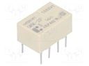 Relay: electromagnetic; DPDT; Ucoil: 5VDC; 0.3A/125VAC; 1A/30VDC