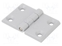 Hinge; Width: 76mm; zinc and aluminium alloy; silver; H: 50mm