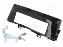 Radio mounting frame; Kia; 1 DIN; black gloss