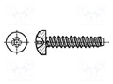 Screw; for metal; 4,2x13; Head: cheese head; Pozidriv; steel; zinc