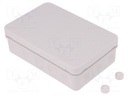 Enclosure: junction box; X: 85mm; Y: 130mm; Z: 37mm; polypropylene