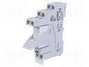 Relay: interface; DPDT; Ucoil: 24VAC; 8A; 8A/230VAC; 8A/24VDC; 100mΩ