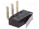 Microswitch SNAP ACTION; with lever; SPDT; 0.1A/30VDC; ON-(ON)