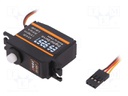 Motor: servo; 4.8÷6VDC; mini; digital; 20g; 34.95x30.1x14.9mm; JR