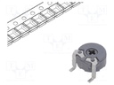 Potentiometer: mounting; single turn,horizontal; 100kΩ; 100mW