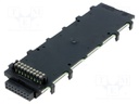 DIN rail bus connectors; connecting BC modules; black; UL94V-0