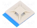 Holder; self-adhesive; polyamide; UL94HB; natural; L: 19.1mm