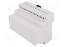 Enclosure: for DIN rail mounting; Y: 90mm; X: 105mm; Z: 71mm; noryl