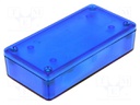 Enclosure: multipurpose; X: 51mm; Y: 100mm; Z: 25mm; 1591; ABS; blue