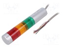 Signaller: signalling column; LED; red/amber/green; 24VDC; IP65