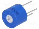 Potentiometer: mounting; horizontal,multiturn; 100Ω; 0.5W; THT