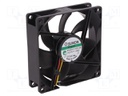 Fan: DC; axial; 12VDC; 92x92x25mm; 87.04m3/h; 34dBA; Vapo; 3000rpm