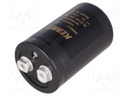 Capacitor: electrolytic; 2000uF; 400VDC; Leads: screw; ESR: 87mΩ