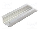 Profiles for LED modules; recessed; natural; L: 1m; aluminium