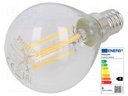 LED lamp; warm white; E14; 230VAC; 470lm; 4.3W; 2700K; CRImin: 80