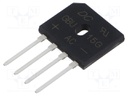 Bridge rectifier: single-phase; Urmax: 400V; If: 15A; Ifsm: 240A