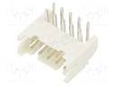 Socket; wire-board; male; 2mm; PIN: 10; THT; 100V; 2A; angled