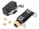 Limit Switch, Top Roller Arm, SPDT-1NC / 1NO, 5 A, 250 V, 400 gf, SL1 Series