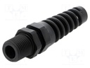 Cable gland; with strain relief,with long thread; PG9; IP68