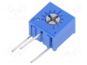 Potentiometer: mounting; single turn,vertical; 100kΩ; 500mW; ±10%