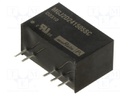 Isolated Board Mount DC/DC Converter, Gate Drive, 2 Output, 2 W, 15 V, 80 mA, -5 V