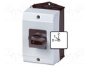 Switch: step cam switch; Stabl.pos: 3; 20A; 0-1-2; Poles: 1; 6.5kW