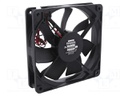 Fan: DC; axial; 24VDC; 120x120x25mm; 154.8m3/h; 37dBA; ball bearing