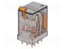 Relay: electromagnetic; 3PDT; Ucoil: 230VAC; 10A/250VAC; 10A/30VDC