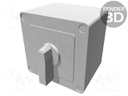 Switch: cam switch; Stabl.pos: 3; 16A; 1-0-2; Mounting: in housing