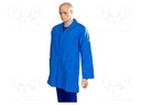 Coat; ESD; XL; cotton,polyester,conductive fibers; blue (dark)