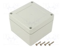 Enclosure: multipurpose; X: 90mm; Y: 90mm; Z: 60mm; ZP; polycarbonate