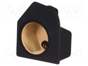 Car loudspeaker enclosure; MDF; black; textil; 15l; 250mm; 272mm