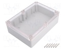 Enclosure: multipurpose; X: 126mm; Y: 176mm; Z: 55mm; ABS; grey; IP65