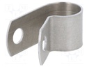 Fixing clamp; ØBundle : 11.1mm; W: 12.7mm; aluminium