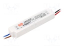 Power supply: switched-mode; LED; 18W; 24VDC; 0.75A; 180÷264VAC