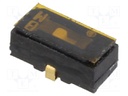 Switch: slide; Pos: 2; SPDT; 0.1A/6VDC; ON-ON; Mounting: SMT