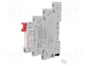 Relay: interface; SPDT; Ucoil: 230VDC; Ucoil: 230VAC; Mounting: DIN